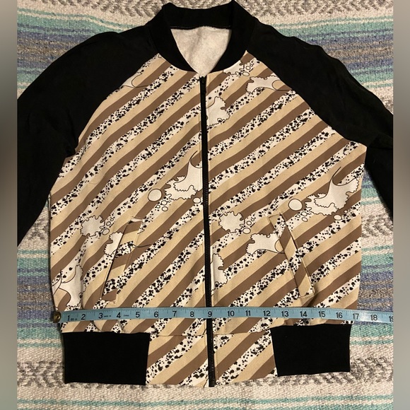 Handmade Bomber Jacket Style Sweater - Picture 5 of 12
